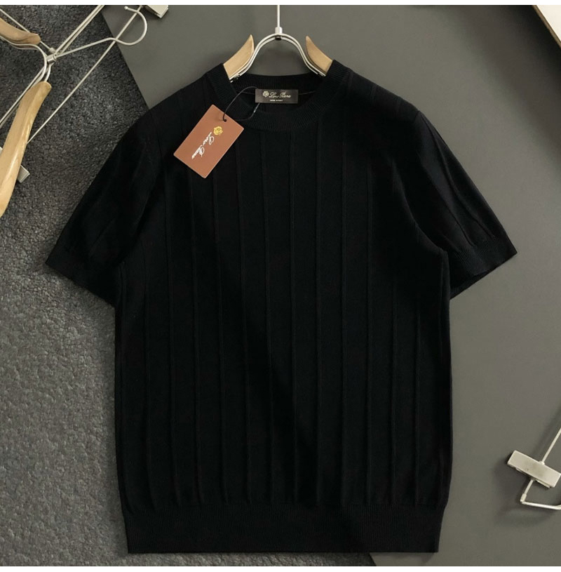 LORO PIANA-040711 로로피아나 2026년 스프링/여름 남성 아세테이트 리넨 반팔