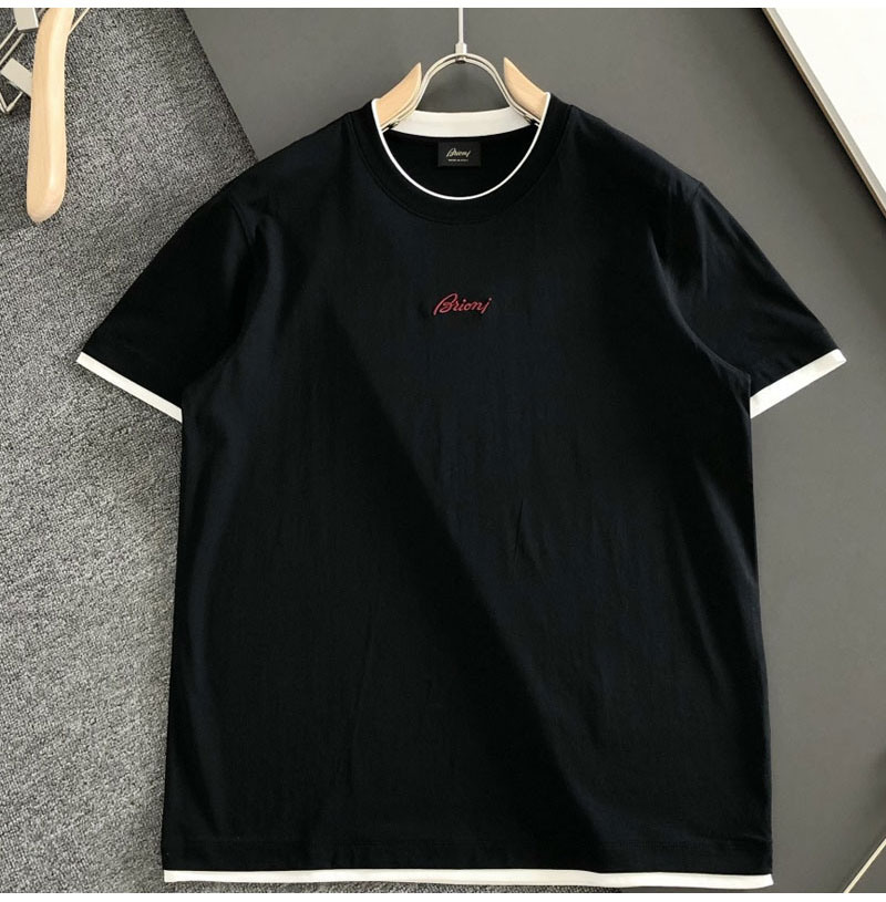 BRIONI-04213 브리오니 2026SS 크루넥 패션 반팔 티셔츠