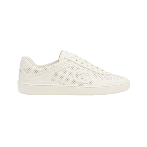 GUCCI-795430 9110 구찌 화이트 가죽 G75 스니커즈 남여공용