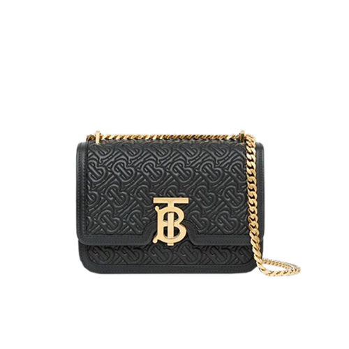 [스페셜오더]BURBERRY-80149211 버버리 블랙 퀼트 모노그램 램스킨 스몰 TB 백