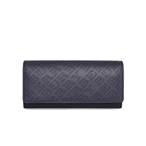 [스페셜오더]BURBERRY-40789561 버버리 네이비 송아지 가죽 퍼포레이트 로고 지갑