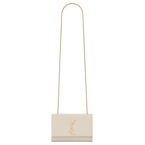 [스페셜오더]SAINT LAURENT-469390 생 로랑 화이트 그랑 드 뿌드르 가죽 kate 스몰 백