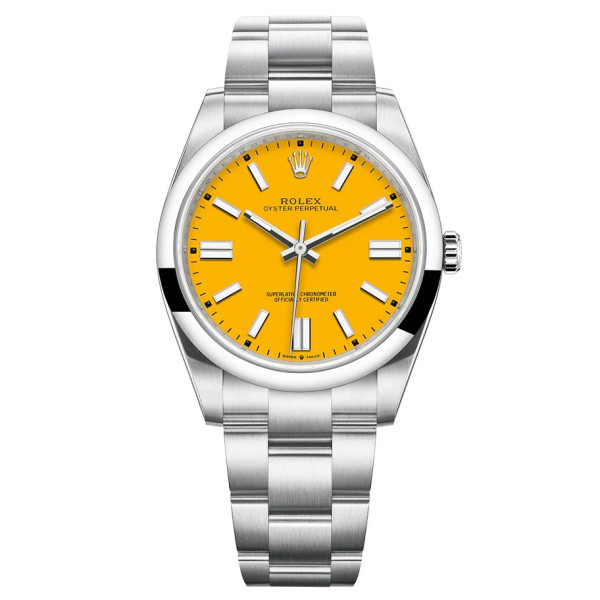 [CLEAN][스페셜오더]롤렉스 Oyster Perpetual 옐로우 904L SS 41mm 1:1 Best Edition-124300-0004
