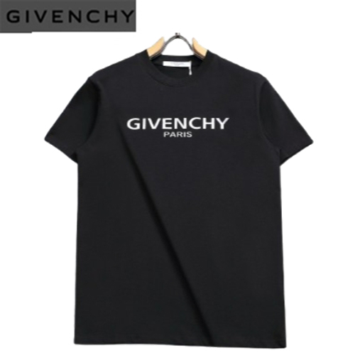GIVENCHY-060912 지방시 블랙 프린트 장식 티셔츠 남여공용