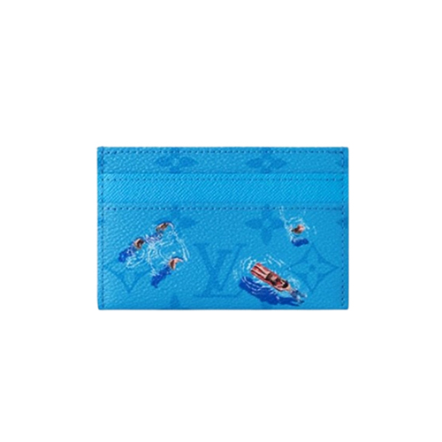 [스페셜오더]LOUIS VUITTON-M14862 루이비통 블루 컬러 모노그램 더블 카드 홀더