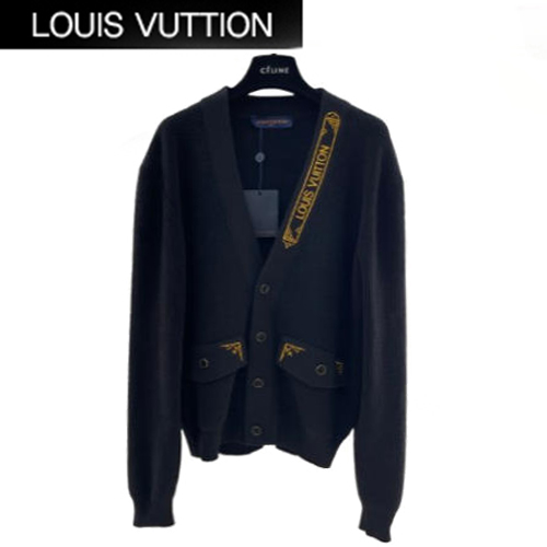 LOUIS VUITTON-083112 루이비통 블랙 니트 코튼 가디건 남여공용