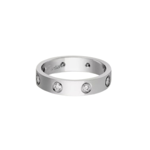 [스페셜오더]Cartier-B4050600 까르띠에 실버 6다이아몬드 스몰 LOVE 링