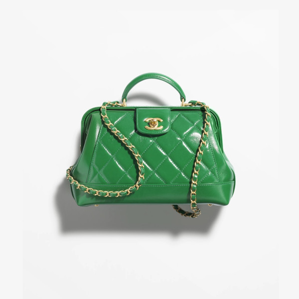 [스페셜오더]CHANEL-AS4959 샤넬 공방 그린 스몰 탑 핸들 닥터 백 23.5cm