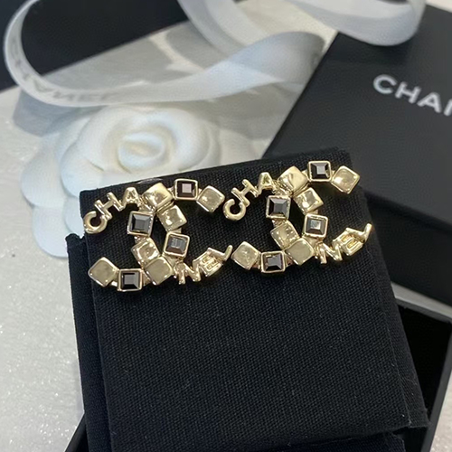 CHANEL-7334 샤넬 골드 CC 로고 귀걸이