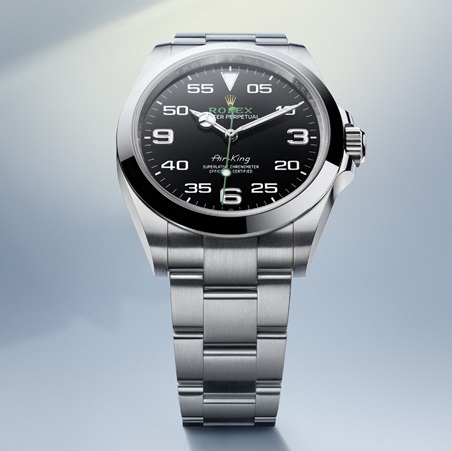 [CLEAN][스페셜오더]롤렉스 Air-King 에어-킹 블랙다이얼 904L SS 40mm 1:1 Best Edition-126900-0001