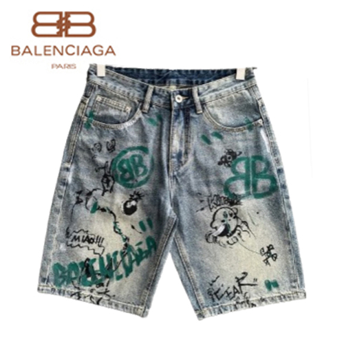 BALENCIAGA-071415 발렌시아가 블루 프린트 장식 청반바지