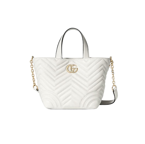 [스페셜오더]GUCCI-847386  9050 구찌 화이트 GG 마몽 스몰 토트백