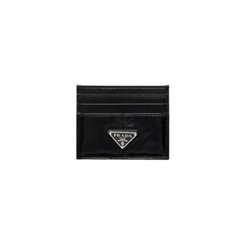 [스페셜오더]PRADA-2MC025 프라다 블랙 송아지 가죽 카드 지갑
