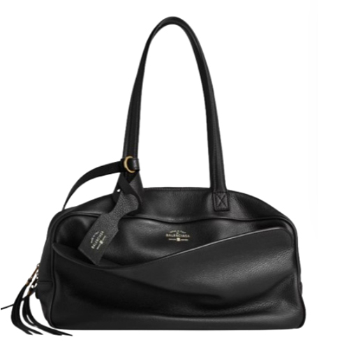 [스페셜오더]BALENCIAGA-826425 발렌시아가 블랙 카프스킨 미디엄 캐리 볼링백