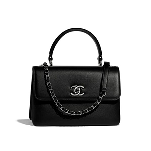 [스페셜오더]CHANEL-A92236 샤넬 블랙 루테늄 메탈 스몰 탑 핸들 플랩백