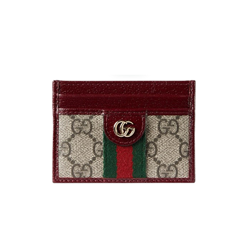 [스페셜오더]GUCCI-838486 9789 구찌 오피디아 베이지/레드 카드 케이스