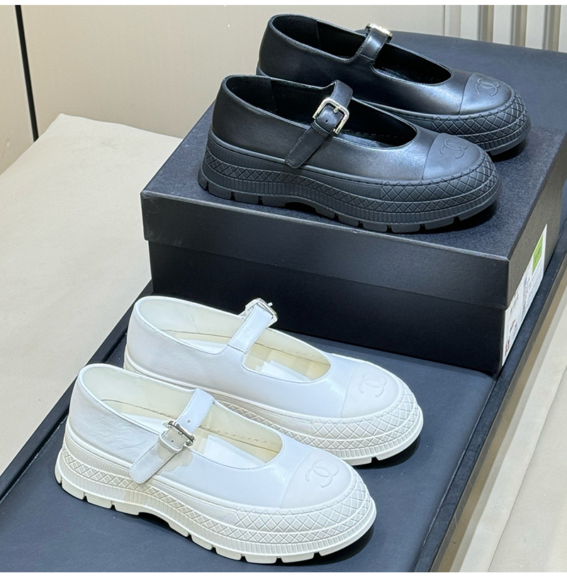 CHANEL-02112 샤넬 26SS 뉴 컬렉션 초봄 신상 일자 스트랩 메리제인 여성용 (2컬러)