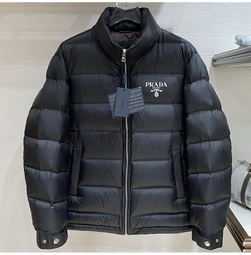 PRADA-1E9C22 PRADA 2025 F/W 시즌 최신상 다운 패딩 블랙 남성용