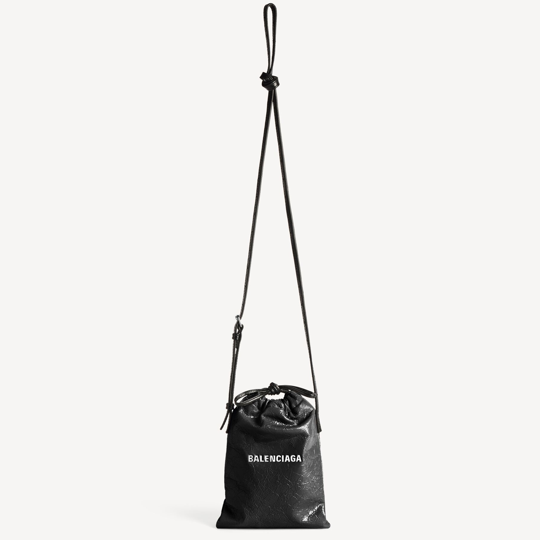 [스페셜오더]BALENCIAGA-8529302 발렌시아가 남성 쇼퍼 폰 홀더 블랙