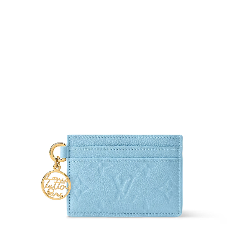 [스페셜오더]LOUIS VUITTON-M27485 루이비통 앙프렝뜨 LV 참 카드 홀더 프레시안 블루