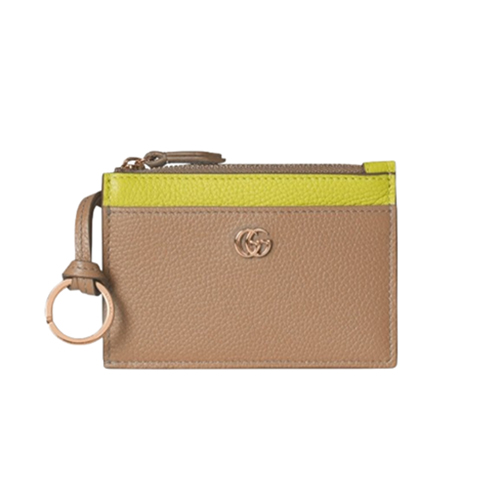 [스페셜오더]GUCCI-837966 2843 구찌 베이지/브라이트 그린 GG 마몽 카드 케이스