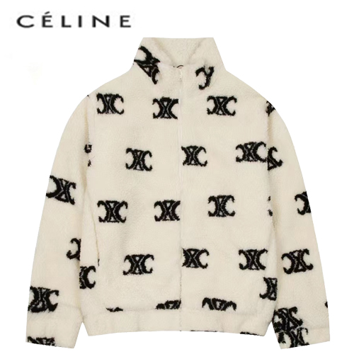 CELINE-11022 셀린느 아이보리 시어링 재킷 남여공용