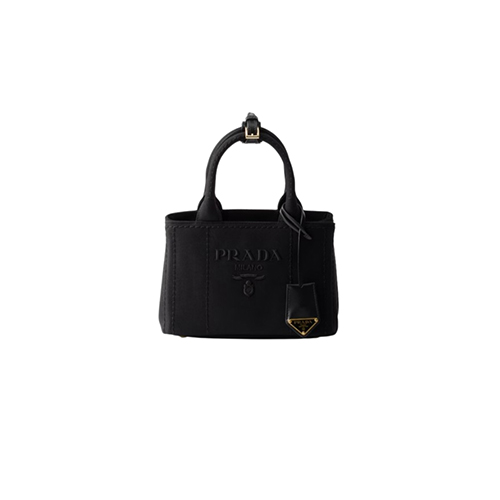[스페셜오더]PRADA-1BA038 프라다 블랙 코튼 캔버스 미니 핸드백