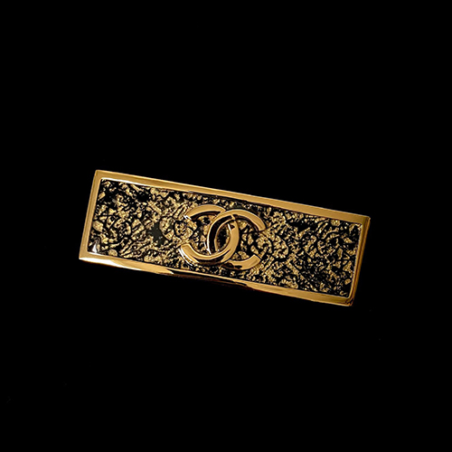 CHANEL-7640 샤넬 골드 CC 로고 헤어 핀