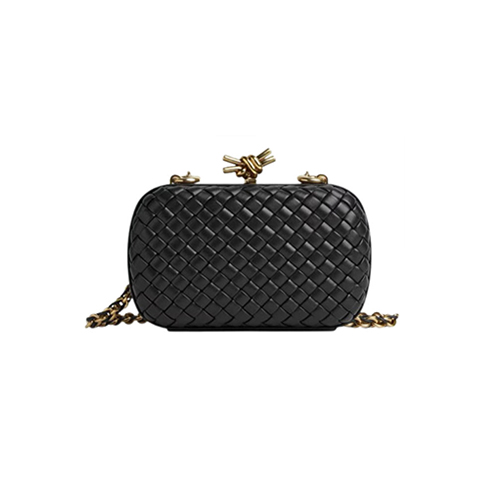 [스페셜오더]BOTTEGA VENETA-776662 보테가 베네타 블랙 양가죽 체인 놋