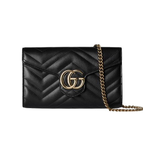 [스페셜오더]GUCCI-837745 1000 구찌 블랙 GG 마몽 체인 지갑