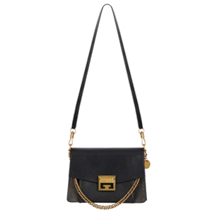 [스페셜오더]GIVENCHY-BB501CB 지방시 카프스킨 블랙 GV3 스몰 숄더스트랩 플랩 백