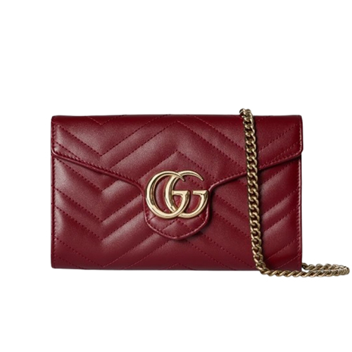 [스페셜오더]GUCCI-837745 6207 구찌 레드 GG 마몽 체인 지갑