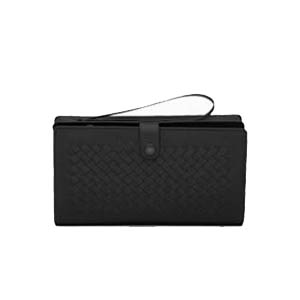 [스페셜오더]BOTTEGA VENETA-302652 보테가 베네타 블랙 카프 인트레치아토 디테일 다용도 케이스