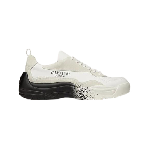 VALENTINO-VY0S0B17 발렌티노 화이트/블랙 송아지 가죽 GUMBOY 스니커즈 남성용