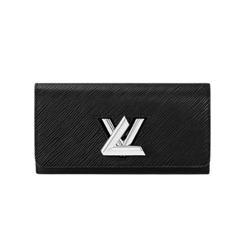 [스페셜오더]LOUIS VUITTON-M68309 루이비통 블랙 에삐 레더 은장 트위스트 월릿