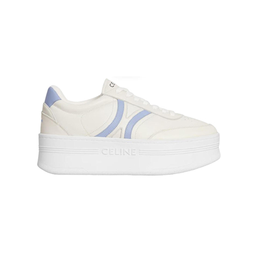 CELINE-365215 셀린느 화이트/블루 웨지 아웃솔 블록 스니커즈 여성용