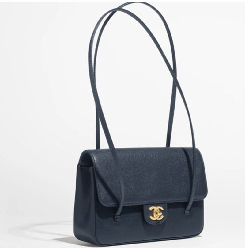 [스페셜오더]CHANEL-AS6130 샤넬 2026 봄-여름 프리-컬렉션 프레피 코코 가죽 스트랩 클러치 스몰 숄더백 블랙 ***제니백 ***