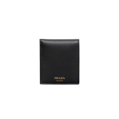 [스페셜오더]PRADA-2MO513 프라다 블랙 송아지 가죽 지갑