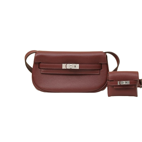 [스페셜오더]HERMES-KM17 에르메스 레드 은장 SWIFT 가죽 켈리 무브