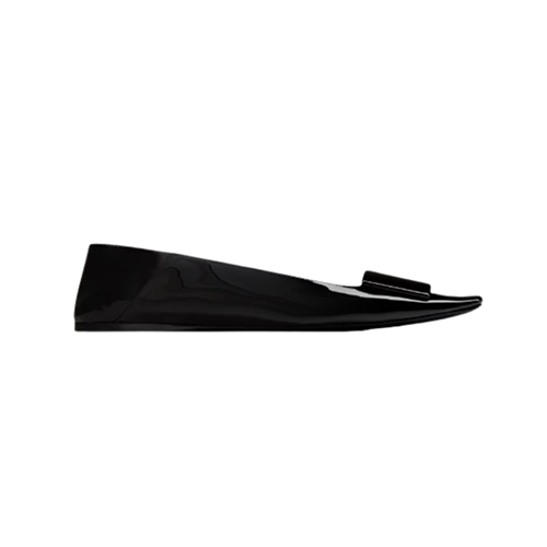 SAINT LAURENT-807643 생 로랑 블랙 poppy 발레리나 슈즈