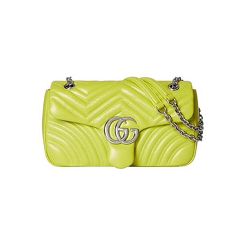 [스페셜오더]GUCCI-837267 3520 구찌 브라이트 그린 GG 마몽 미디엄 숄더백