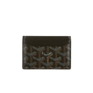 [스페셜오더]GOYARD-고야드 쉐브론 코팅캔버스 블랙 카드 케이스