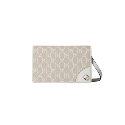 [스페셜오더]GUCCI-820688 9641 구찌 화이트 GG 엠블럼 수퍼 미니 숄더백