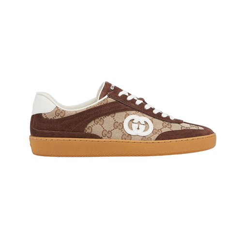 GUCCI-791742 2242 구찌 다크 브라운 스웨이드 가죽 G75 스니커즈 남여공용