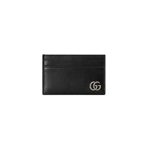[스페셜오더]GUCCI-657588 1000 구찌 블랙 가죽 GG 마몽 카드 케이스 지갑