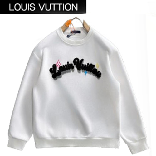 LOUIS VUITTON-08179 루이비통 화이트 패치 장식 스웨트셔츠 남성용