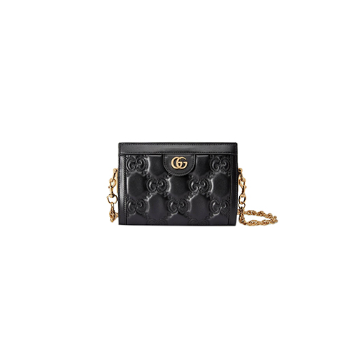 [스페셜오더]GUCCI-702228 1046 구찌 블랙 GG 마틀라세 레더 미니 핸드백
