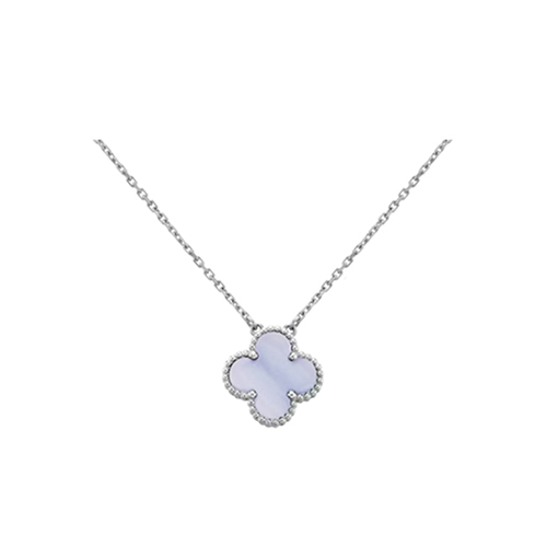 [스페셜오더]VAN CLEEF ARPELS-VCARD3 반클리프 실버/라이트 블루 빈티지 알함브라 펜던트