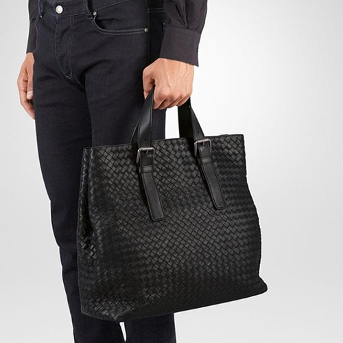 [스페셜오더]BOTTEGA VENETA-270917 보테가 베네타 블랙 송아지 가죽 토트 백